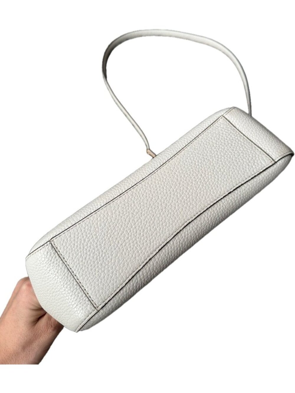 New Kate Spade Monica Flap Crossbody Purse Leather Medium Ivory White - Picture 5 of 13